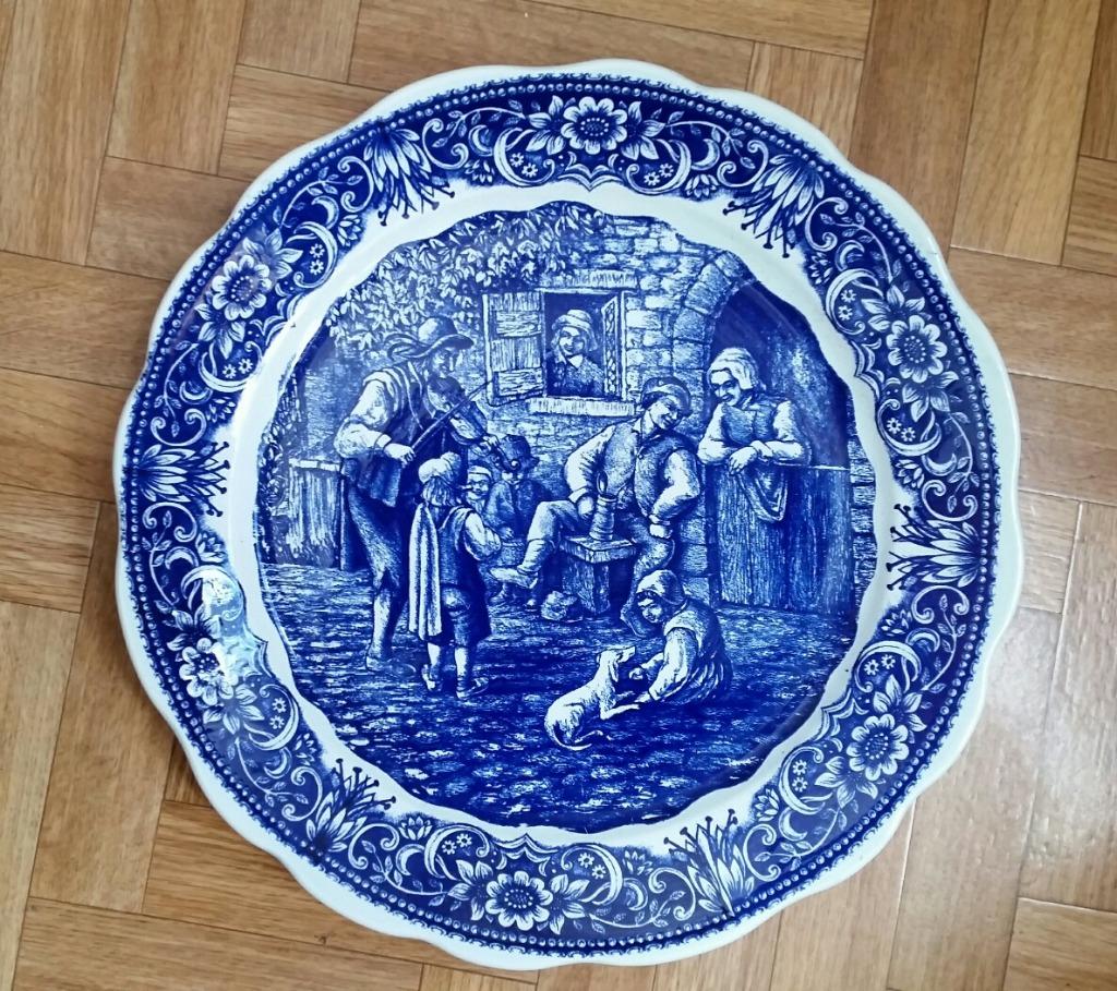 Delfts vintage hoevetafereel van Boch Frères, Antiquités & Art, Enlèvement