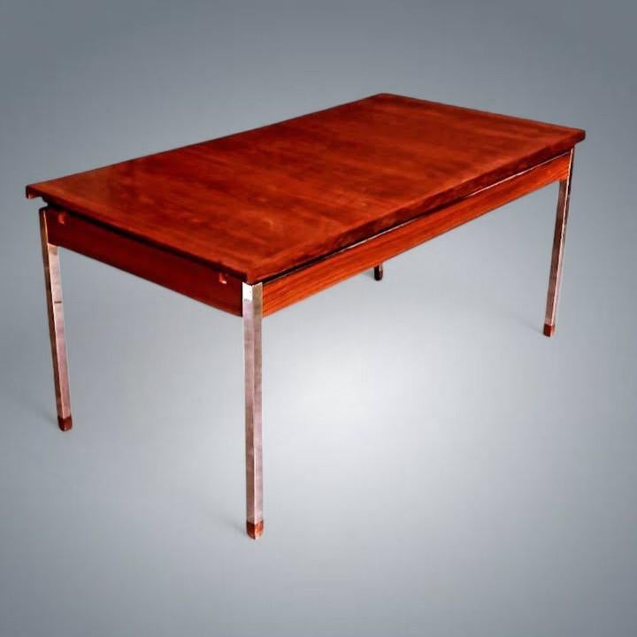 Table, bureau vintage Alfred Hendrickx Belform 1960's, Maison & Meubles, Enlèvement, Bureau