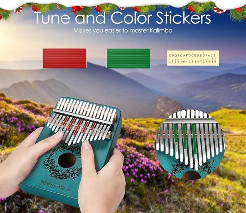 Piano portable en acajou Kalimba 17 touches LIVRAISON GRATUI, Neuf, -, -, YEWCLLS