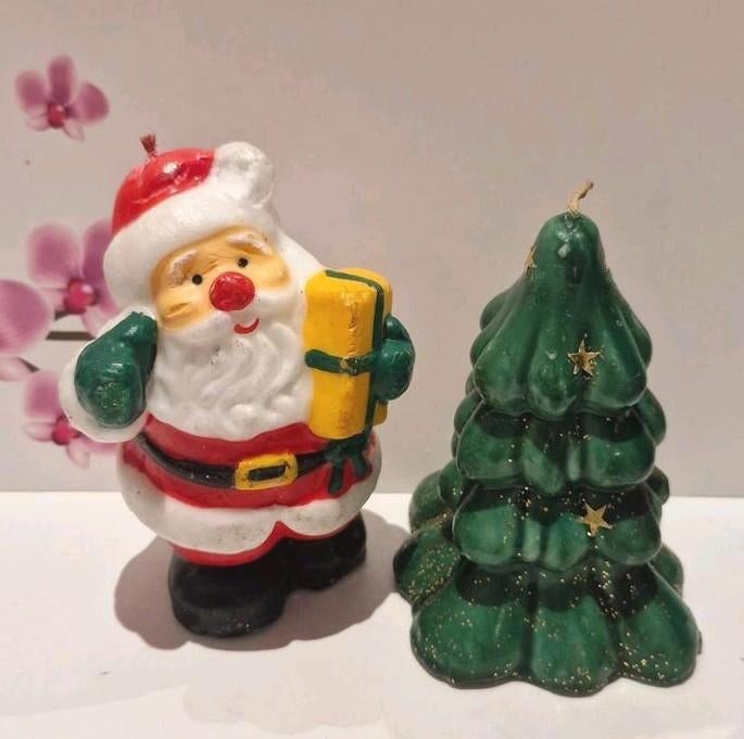 🎅🏽 Père Noël - Bougies pour sapin de Noël 🎄, Maison & Meubles, Enlèvement ou Envoi, Autres couleurs, Bougie, Autres matériaux