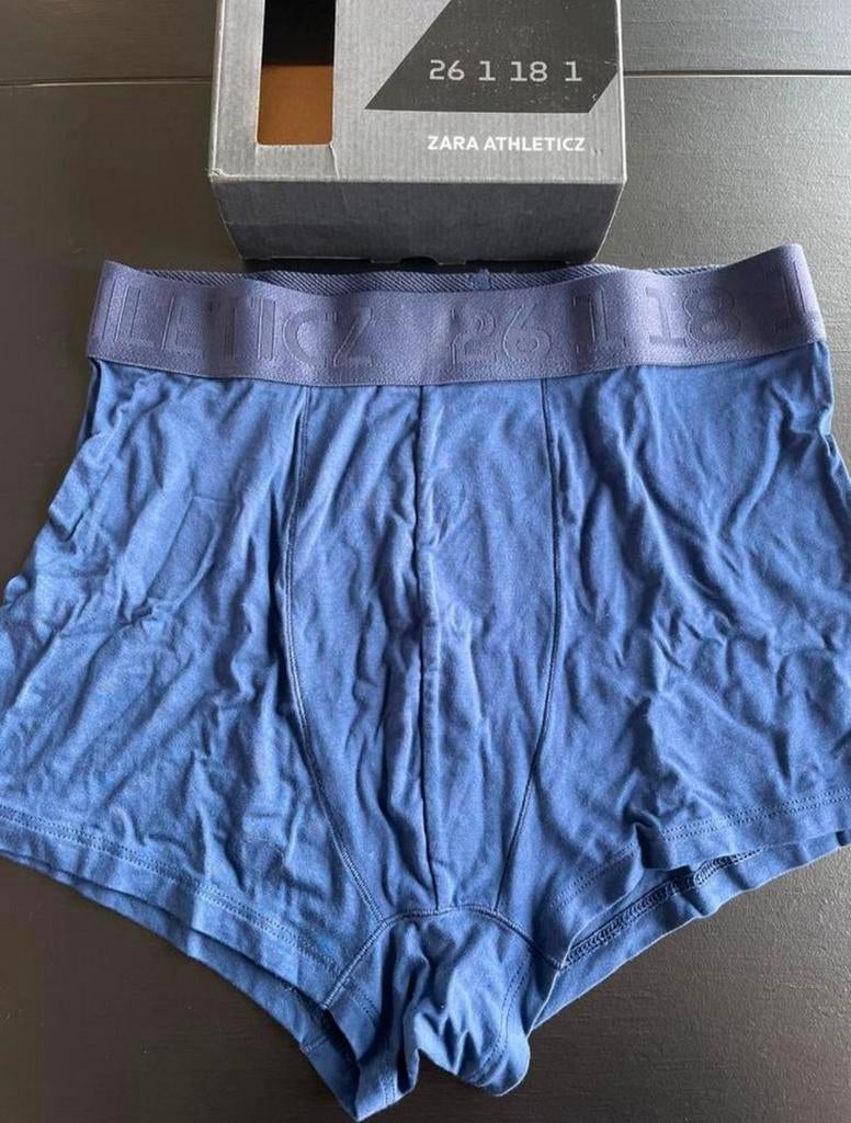 Zara Athletic Polyamide Boxershort, Verzenden, Blauw, Boxer