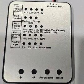 Programmeercard ESC brushed/brushless – crawler & RC auto, Elektro, Ophalen of Verzenden, Zo goed als nieuw, Schaal 1:10