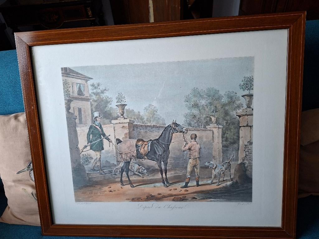 Chromolithografie door Carle Vernet, Antiek en Kunst, Kunst | Etsen en Gravures, Ophalen