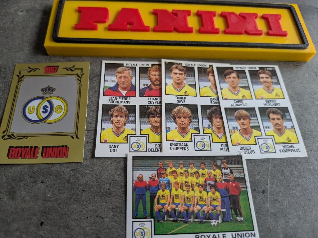 AUTOCOLLANTS PANINI FOOTBALL 85 ROYALE UNION 5 1985, Envoi, Comme neuf