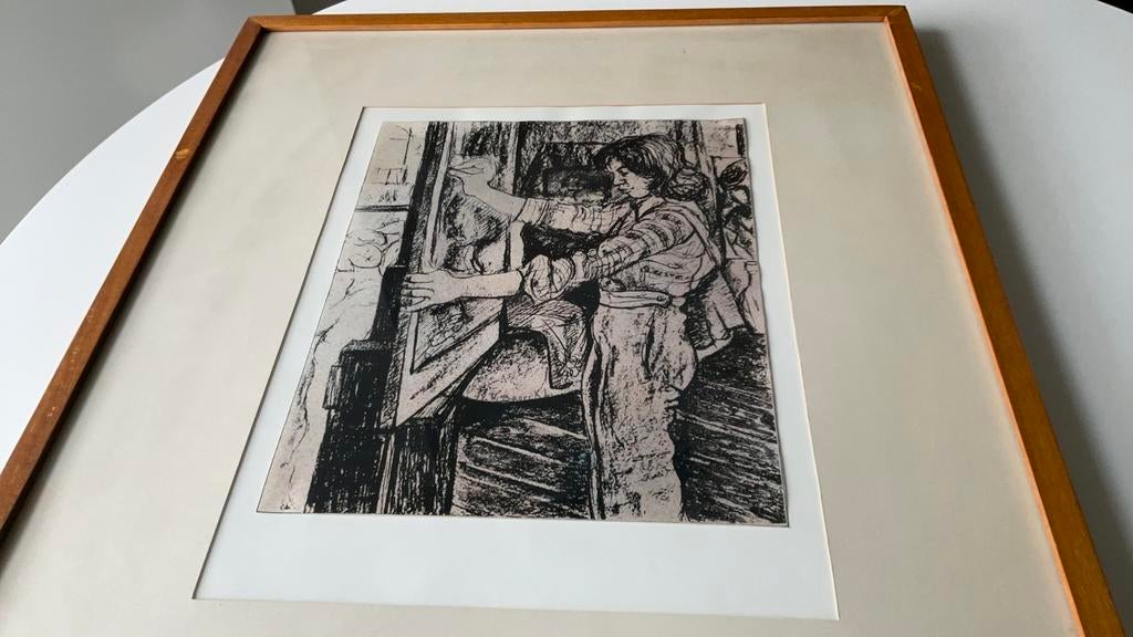 Prachtige ets J.P.Broer, Ophalen of Verzenden