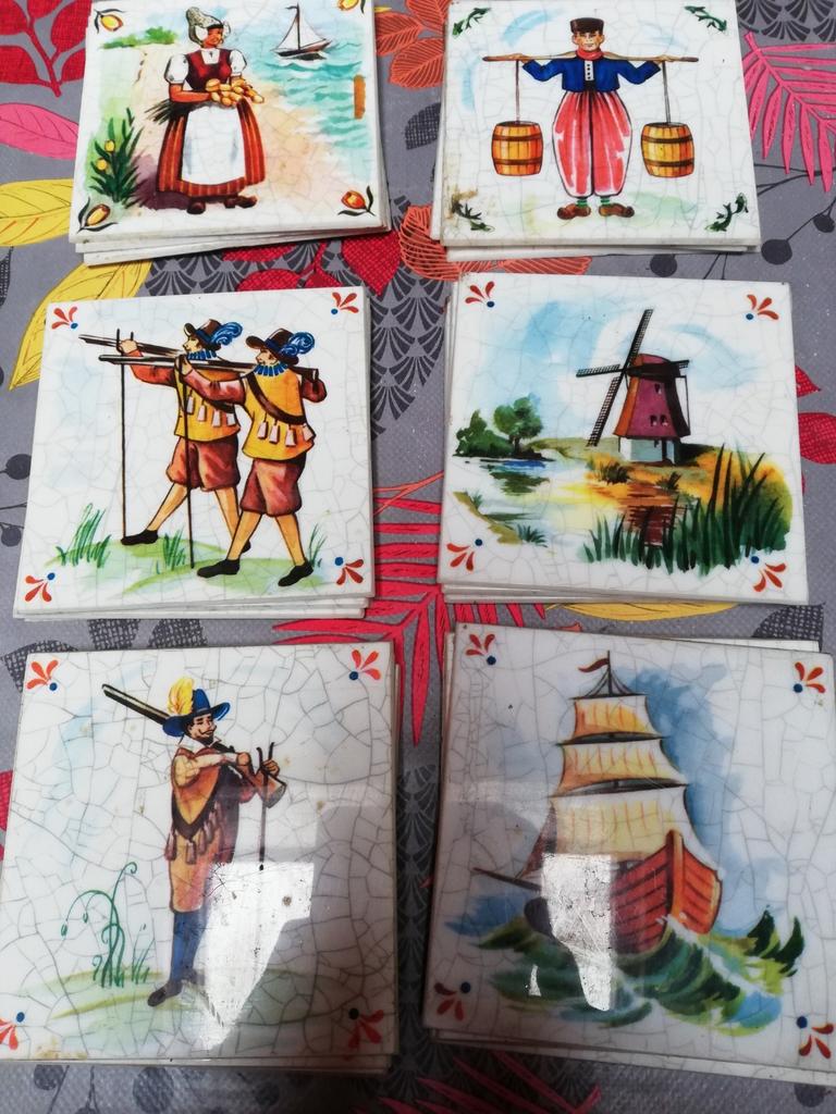 Ancien carrelages en formica plastic dur, Antiquités & Art, Enlèvement ou Envoi