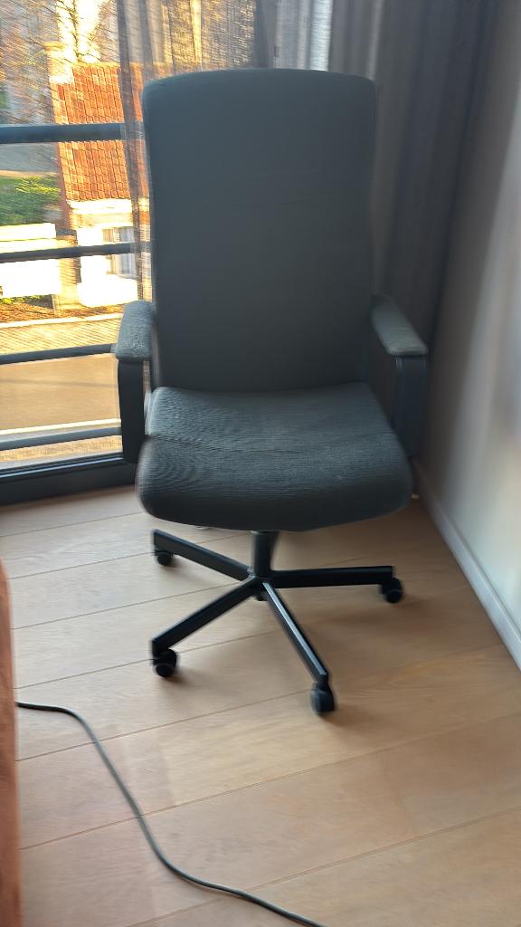 Bureau stoel, Ophalen, Gebruikt, Grijs, Bureaustoel