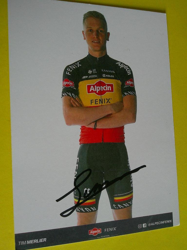 wielerkaart 2020 team alpecin  tim merlier signe, Verzenden, Zo goed als nieuw