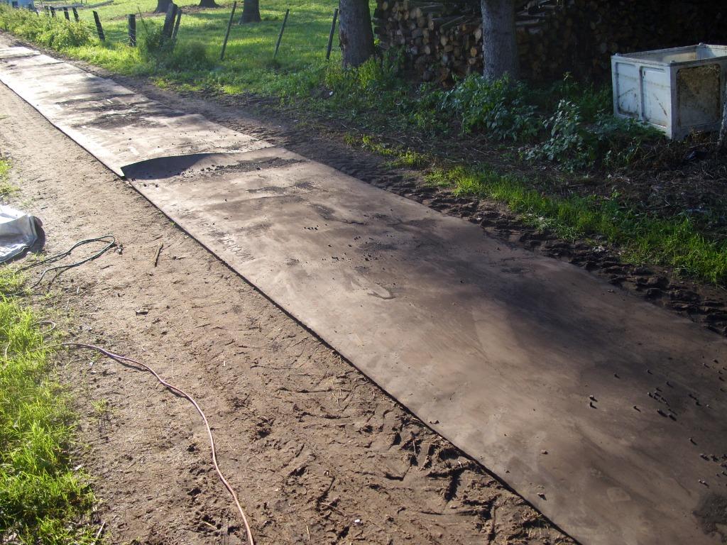 rubberverharding voor paddock, Pâturage