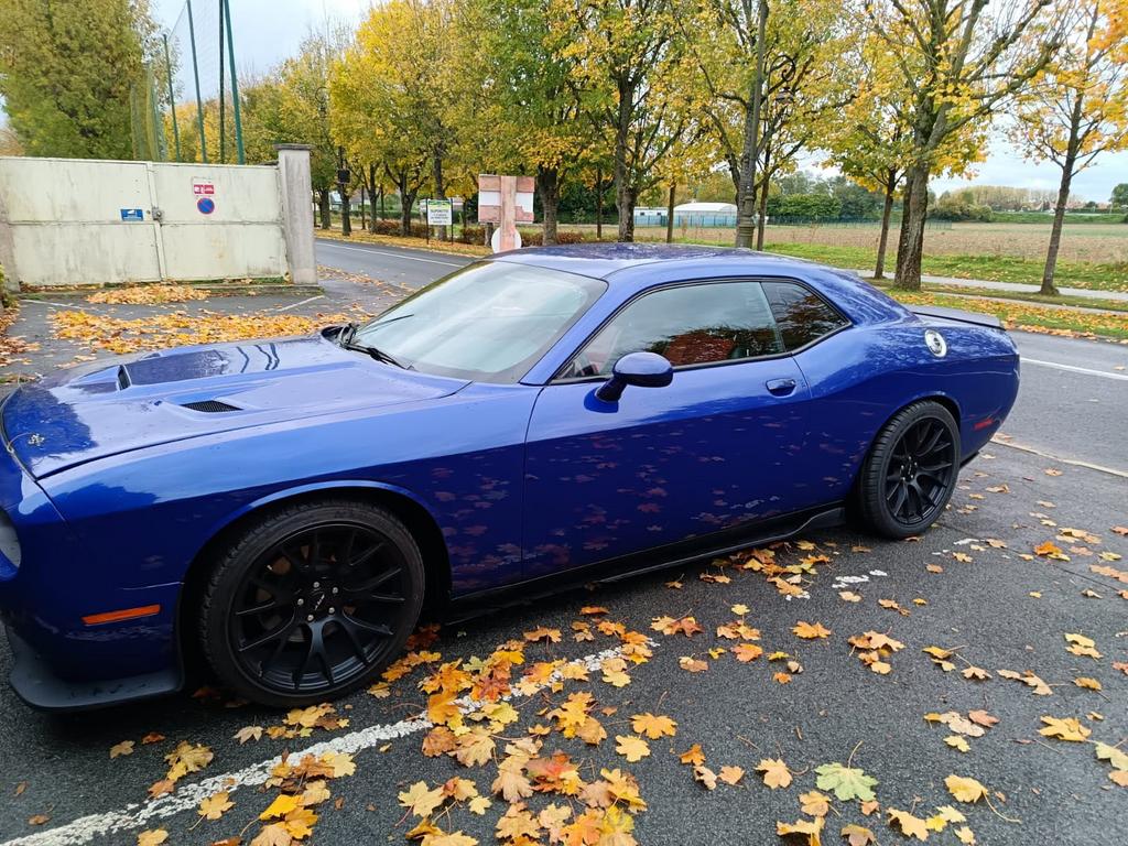 Dodge Challenger 5.7 V8 Hemi, Auto's, Dodge, Achterwielaandrijving, 8 cilinders, Blauw, Leder