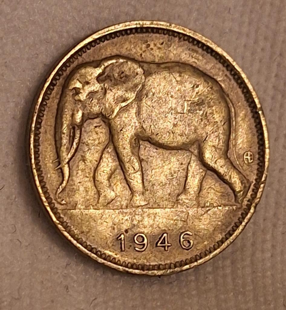 Koloniale valuta 1 Fr. 1946 Belgische Congo, Envoi