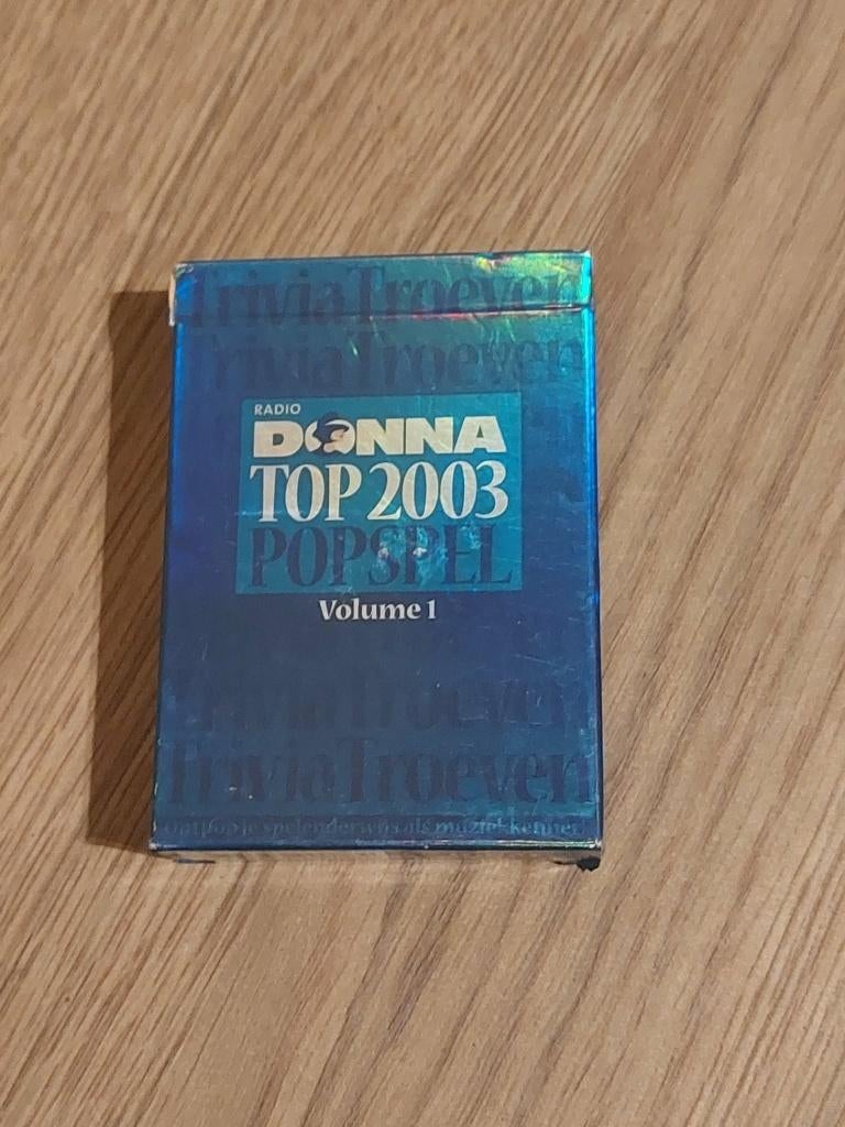 Radio Donna Top 2003 Popspel (Trivia Troeven, Volume 1), Hobby & Loisirs créatifs, Jeux de société | Jeux de cartes, Utilisé, Enlèvement ou Envoi