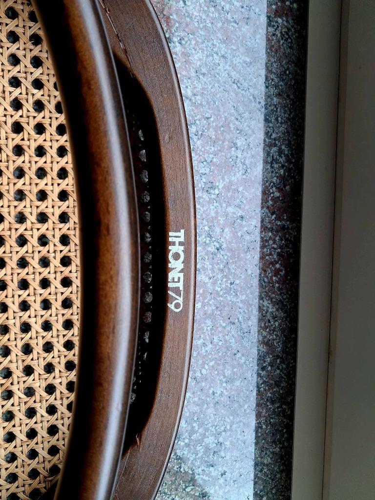 6 chaises Thonet 207 « Long John » vintage, Enlèvement ou Envoi, Thonet - Vintage - Retro - Jaren 70 - Design - Bentwood, Brun