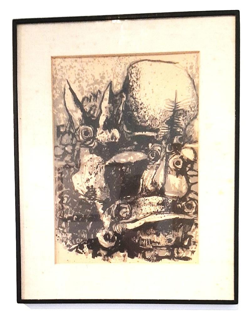 Roger Wittevrongel (1933) -gouache inkt- (40 x 50 cm), Ophalen