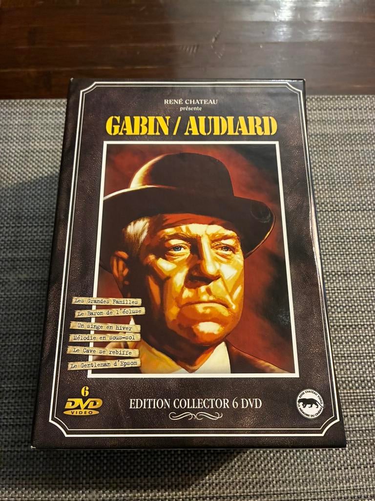 coffret 6 dvd jean gabin - audiard, Enlèvement, Comme neuf, Coffret