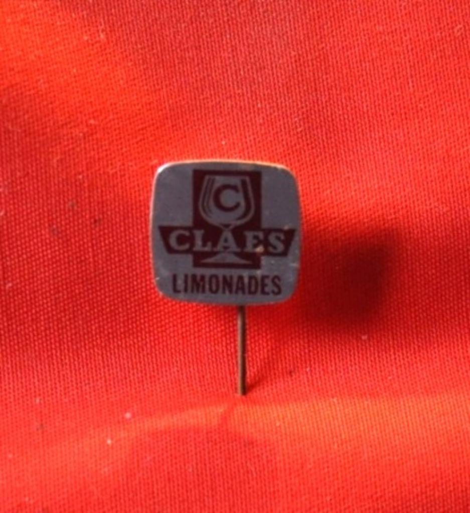epinglette publicitaire limonades claes, Collections, Enlèvement ou Envoi, Comme neuf, Autres types