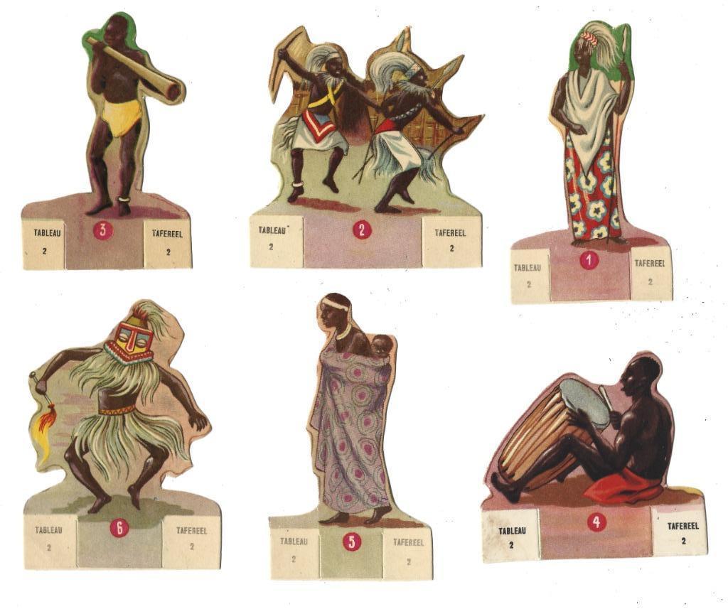 10 x FRANCO SUISSE  /  Congo tafereel 2  /  nr 1 tot nr 10, Collections, Gravure, 1960 à 1980, Envoi, Étranger