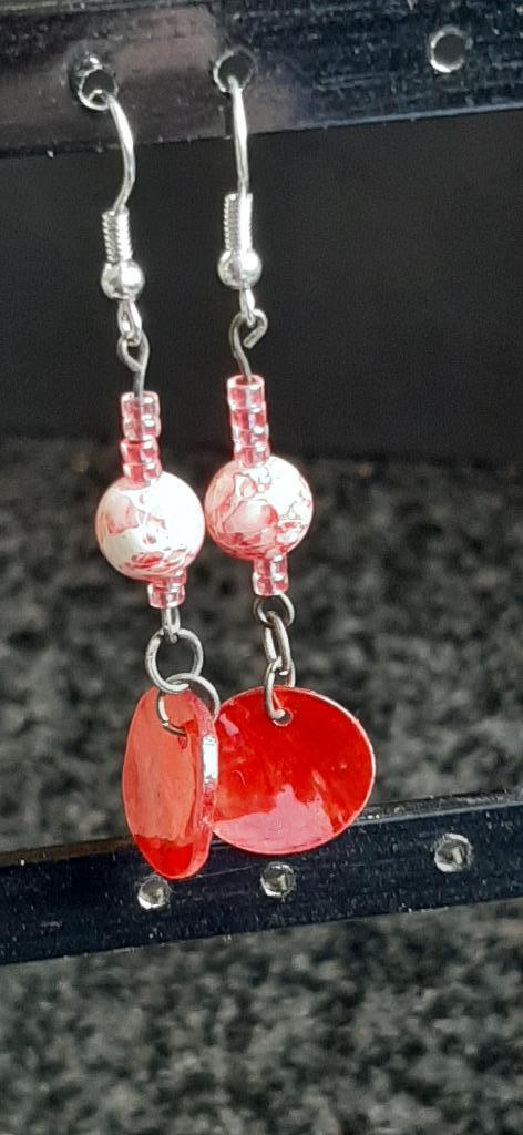 oorringen handgemaakt, Handtassen en Accessoires, Oorbellen, Overige materialen, Hangers, Nieuw, Ophalen of Verzenden