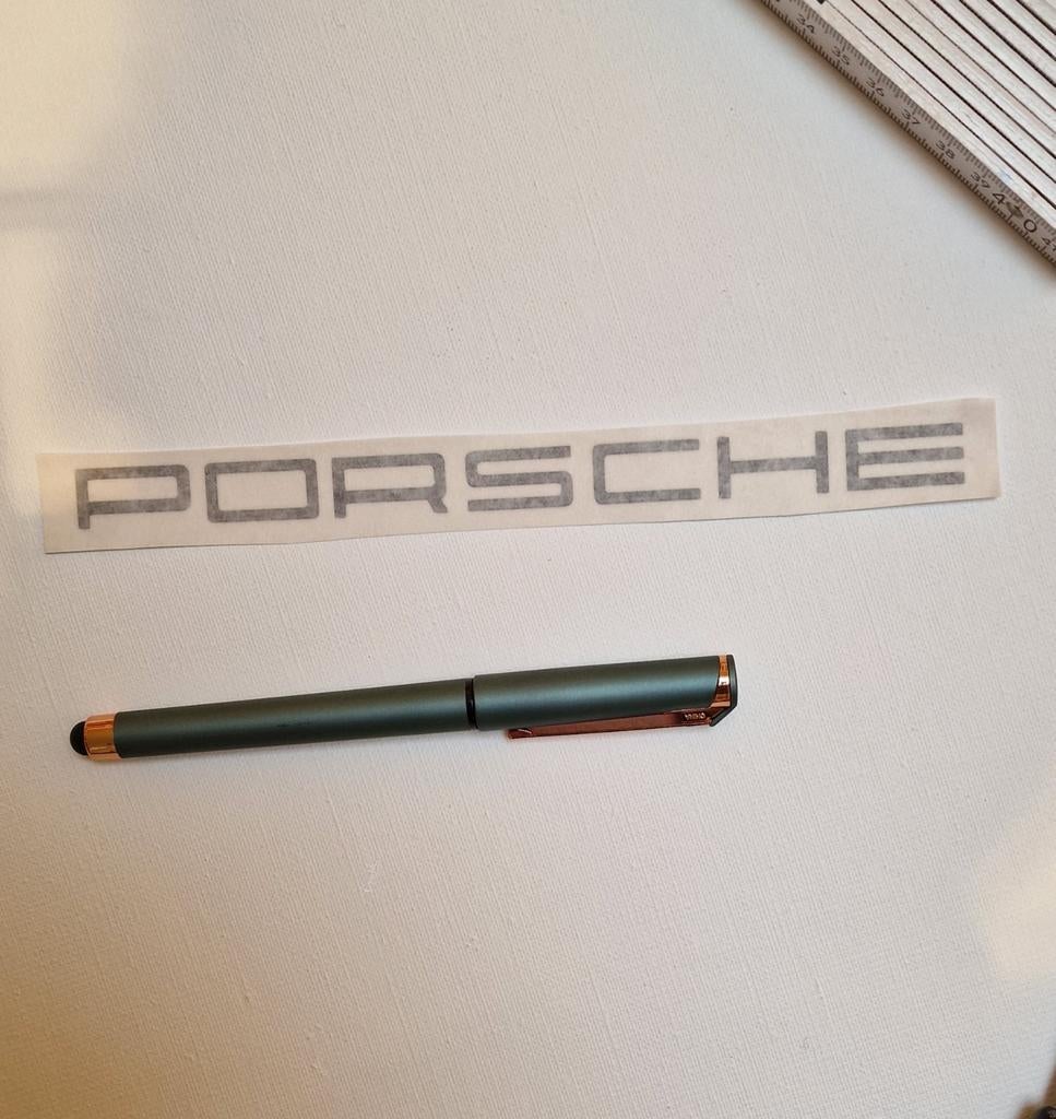 Autocollant pour voiture Porsche Letters, Enlèvement ou Envoi