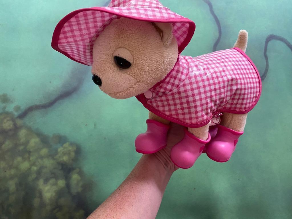 Pluchen Chihuahua met regenkledij, Ophalen of Verzenden, Gebruikt, Hond