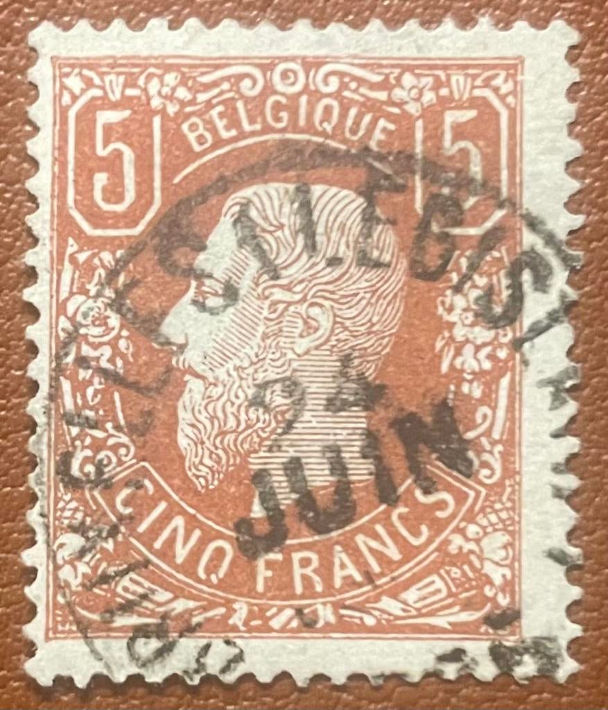 België 1869 - Leopold II OBP 37, Postzegels en Munten, Postzegels | Europa | België, Gestempeld, Ophalen
