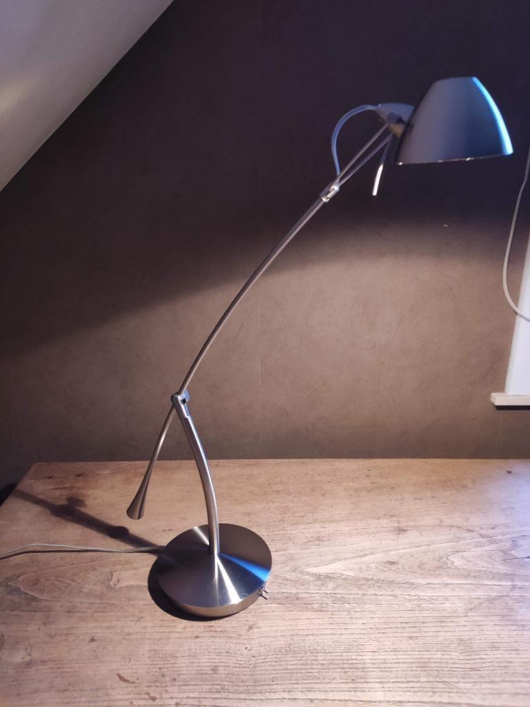 Massive burolamp chromé, Ophalen, Gebruikt