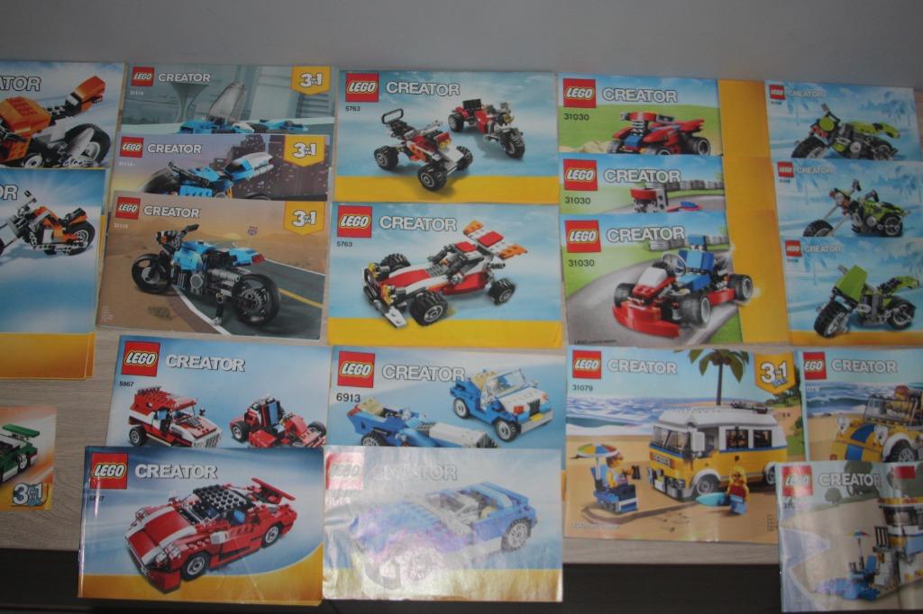 Boekjes Lego Creator , voertuigen , per stuk te koop, Ophalen of Verzenden, Gebruikt, Lego