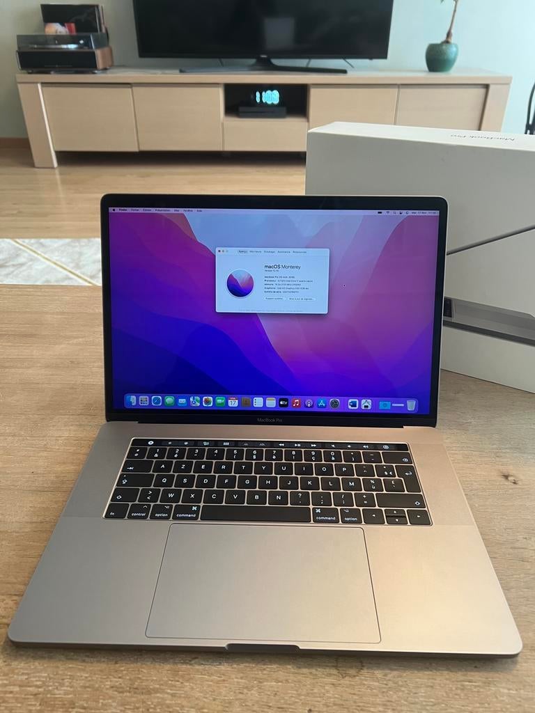 MacBook Pro 15”  – Intel i7 – 16 Go RAM – 512 Go SSD, Informatique & Logiciels, Apple Macbooks, MacBook Pro, 512 GB, Comme neuf