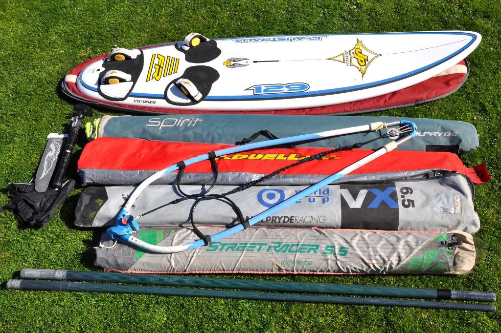 Kit Freeride très complet JP FR 129, Sports nautiques & Bateaux, Planche à voile, Utilisé, Ensemble complet, 250 à 300 cm, Avec aileron(s)