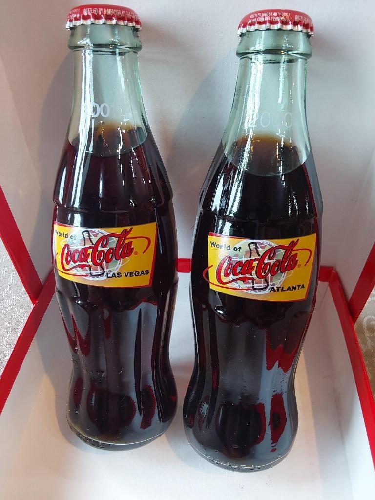 Coca Cola Flessen Atlanta en Las Vegas 2000 en 2001, Verzamelen, Ophalen of Verzenden