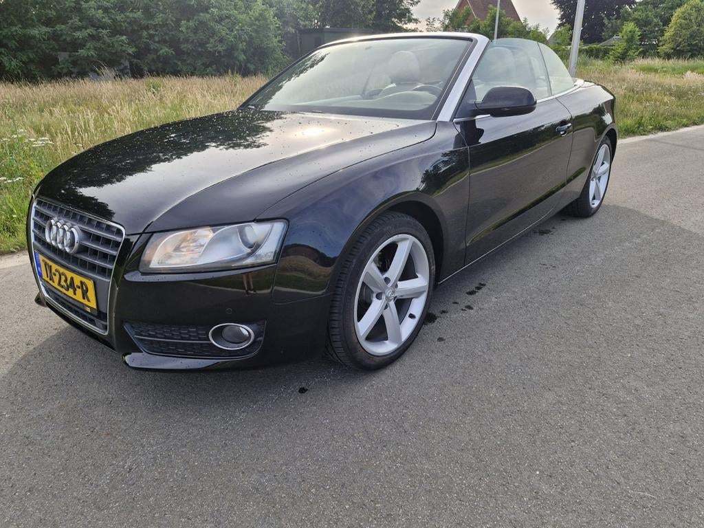 AUDI A5 CABRIO 1.8 TFSI BJ 2010 EURO5 6BAK ELC.K.EXPORT NL, Auto's, Audi, Voorwielaandrijving, 4 cilinders, Cabriolet, Zwart