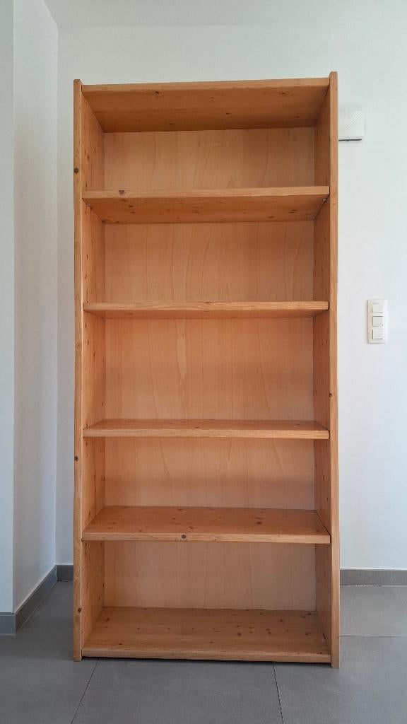 Boekenrek grenen 90x200cm, Huis en Inrichting, Ophalen, Met plank(en), Gebruikt, 50 tot 100 cm