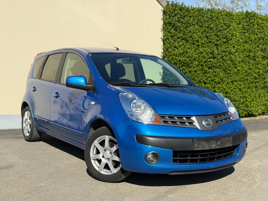 Nissan Note Airco 5 Deur's Centrale vergrendeling, Auto's, Nissan, Voorwielaandrijving, Elektrische ramen, Stof, Zwart