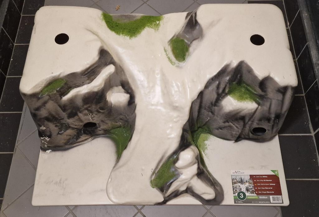 my Village kerstdorp grondplaat 80cm x 60cm x 30cm, Diversen, Kerst, Ophalen of Verzenden, Zo goed als nieuw