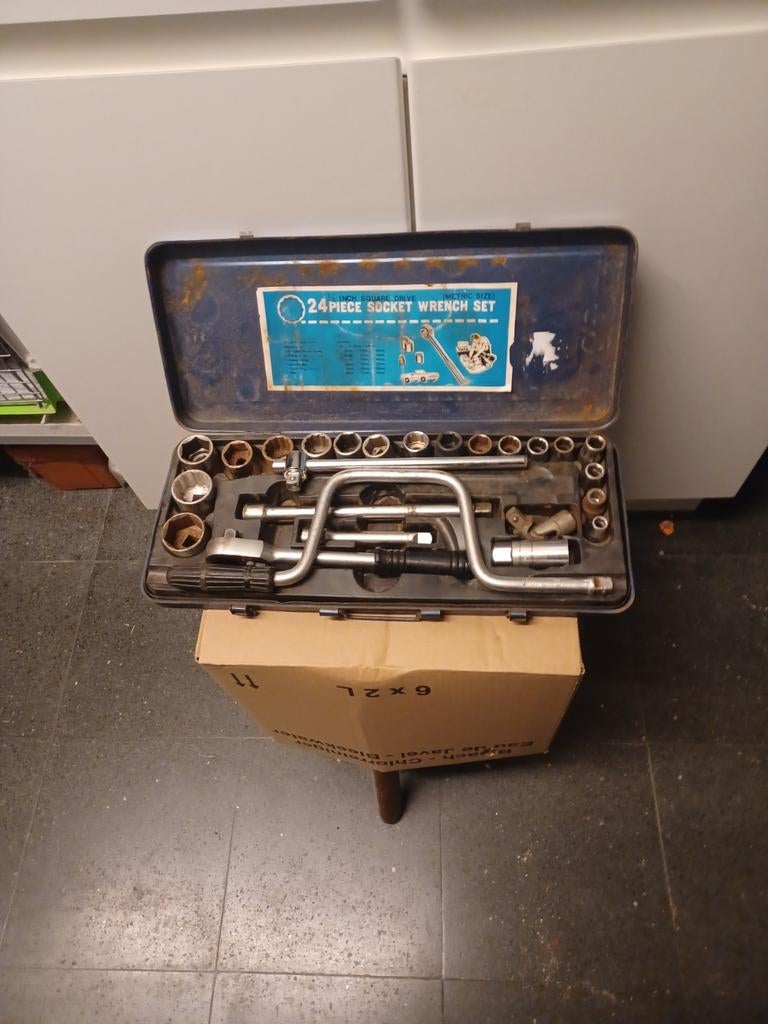 Grote set dopsleutels compleet 10tot32 bougiesleutel p17euro, Ophalen