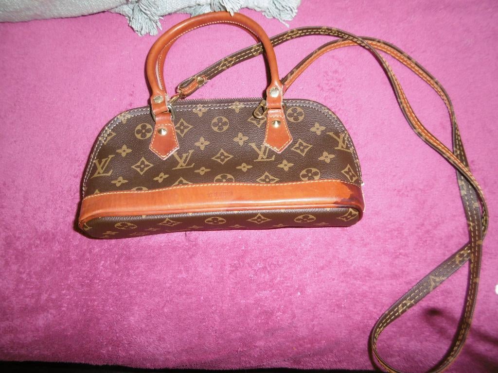 petit sac à main, Louis Vuiton, d'occasion, Autres marques, Cuir, Enlèvement ou Envoi, Brun