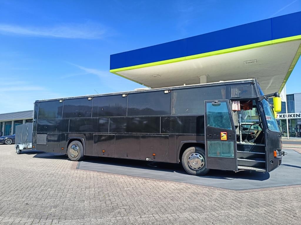 Daf touringcar / buscamper / mobilhome (autosport) 1984, Caravans en Kamperen, Mobilhomes, Chemisch toilet, Buscamper of Camperbus