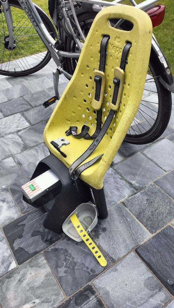 Fietsstoel Yepp Maxi zadelbuis achter met 2 buis adapters, Achterzitje, Yepp (Thule), Ophalen, 15 t/m 25 kg