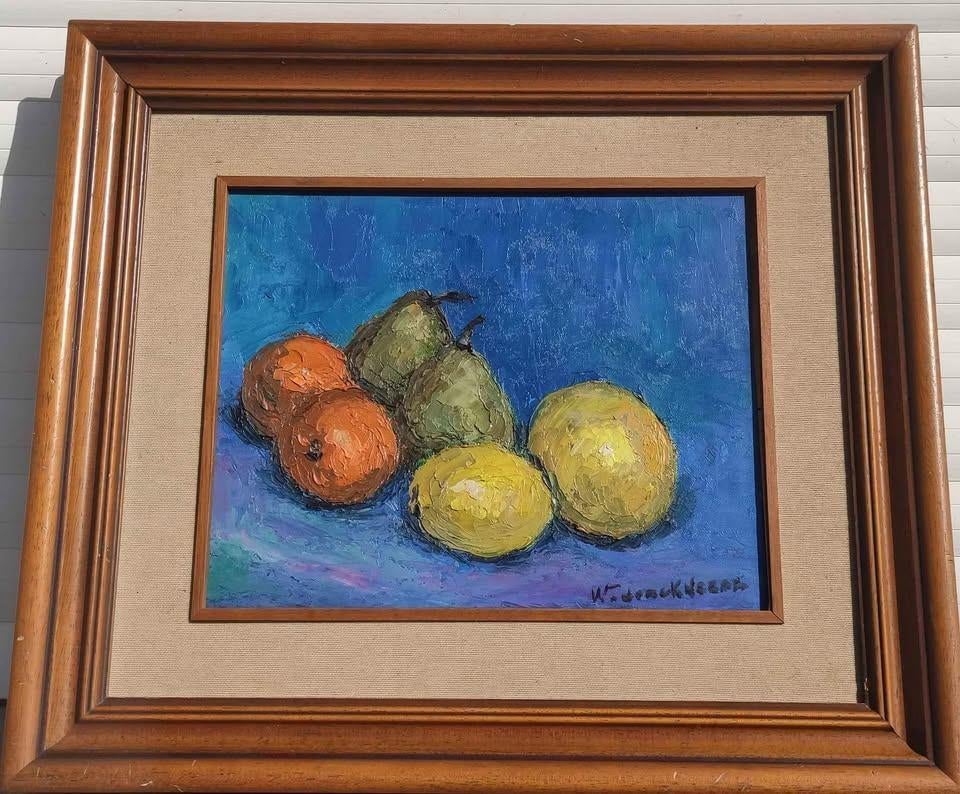 Huile sur toile nature morte signe Walter jonckheere, Antiek en Kunst, Ophalen of Verzenden