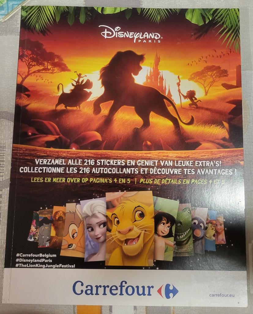 Disneyland plakboek carrefour 2019, Enlèvement, Neuf, Enfant et Jeunesse