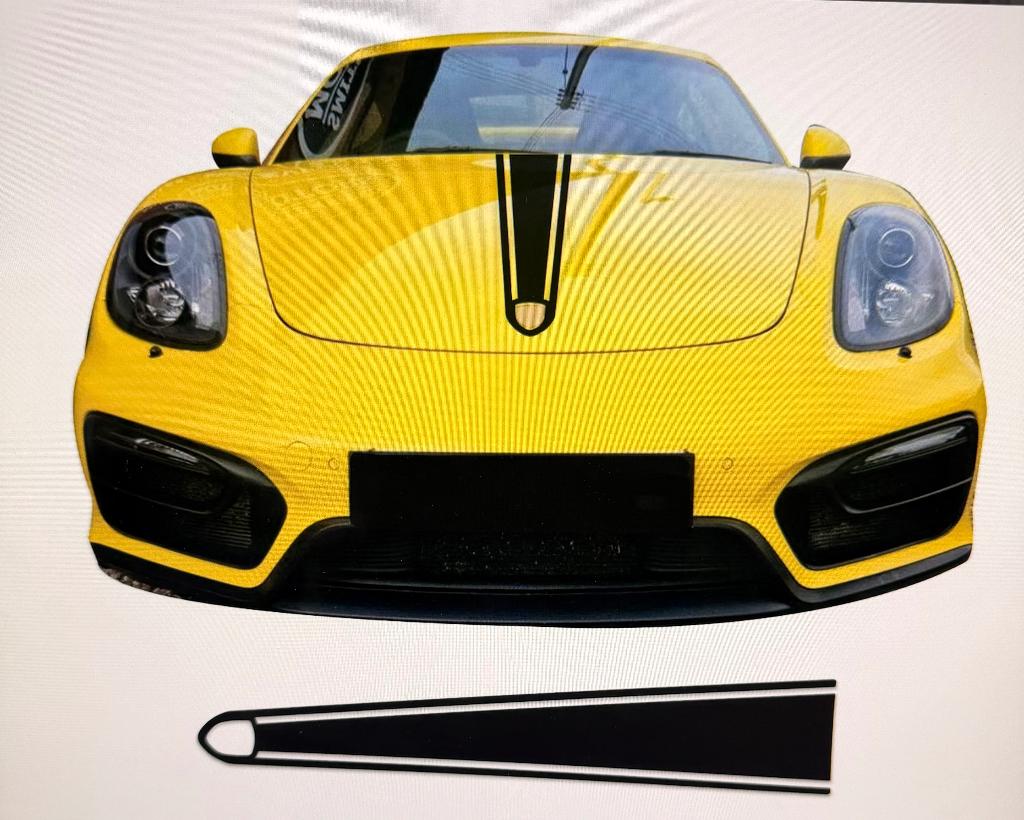 Sticker motorkap Porsche 718, Enlèvement ou Envoi, Neuf, Porsche, Capot moteur
