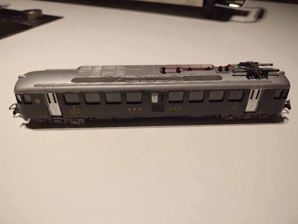 Zwitserse elektrische motorwagen H0, Hobby en Vrije tijd, Ophalen of Verzenden, Zo goed als nieuw, Analoog, Lima