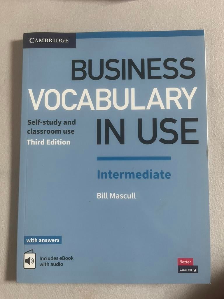 Business vocabulary in use, Enlèvement ou Envoi, Comme neuf