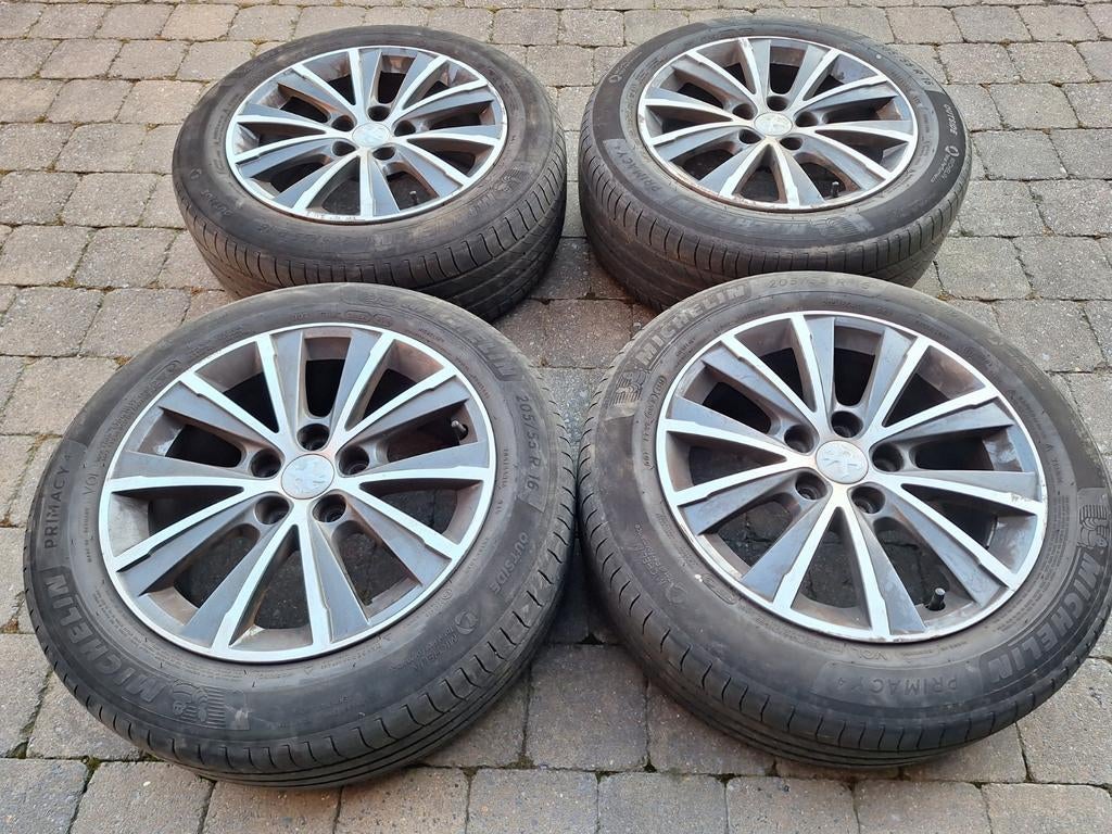 Pneus 205 55 16 jantes Peugeot 308 2016, Enlèvement, Pneu(s)