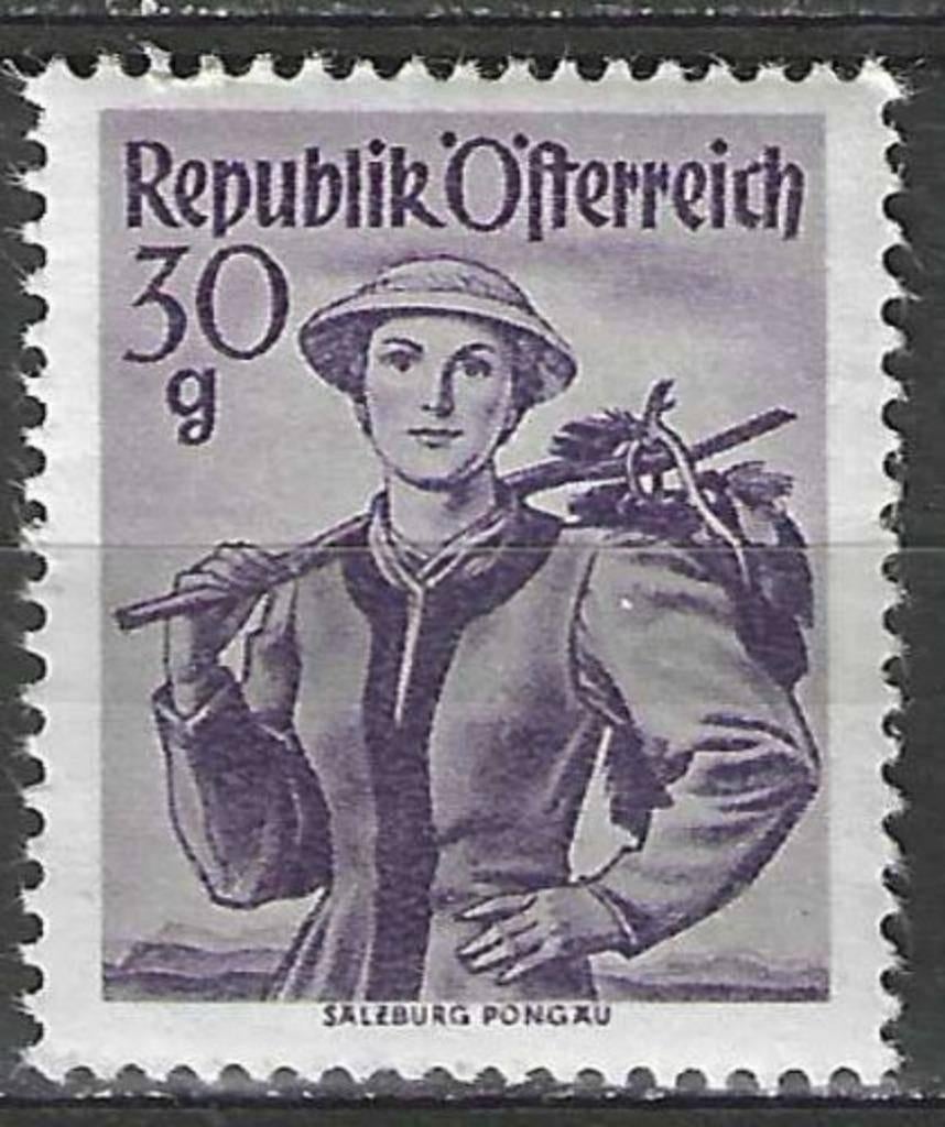 Oostenrijk 1948/1950 - Yvert 743A - Klederdrachten (PF), Verzenden, Postfris