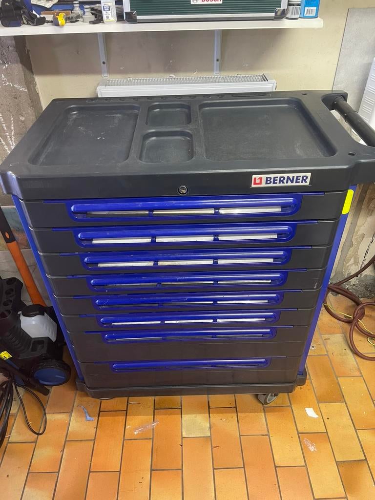 Professionele BERNER gereedschapswagen – Topkwaliteit, Ophalen, Zo goed als nieuw