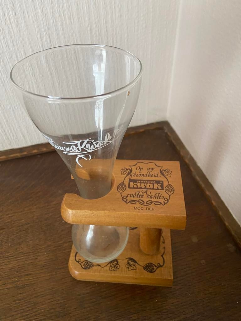 Kwakglas met houder, Verzamelen, Glas en Drinkglazen, Ophalen, Zo goed als nieuw