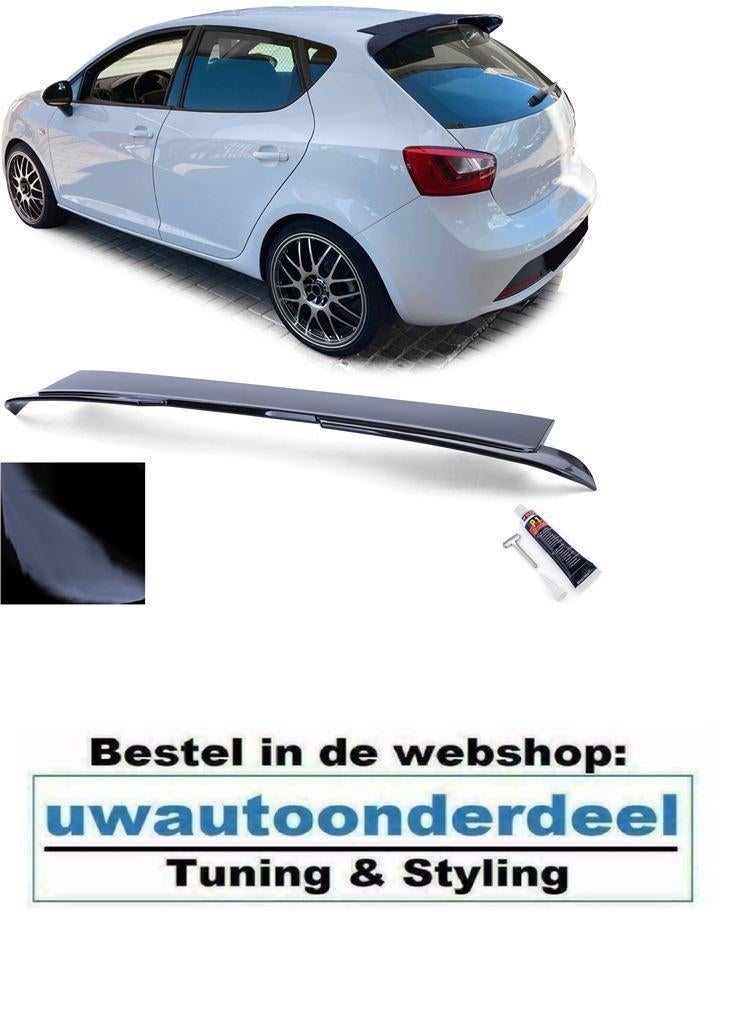 Dakspoiler Spoiler glans Zwart Voor Seat Ibiza 6J 6P 5Drs, Verzenden