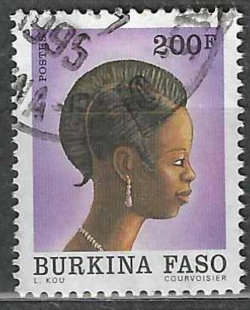 Burkina Faso 1991 - Yvert 837 - Coiffure de tête burkin (ST), Envoi, Affranchi