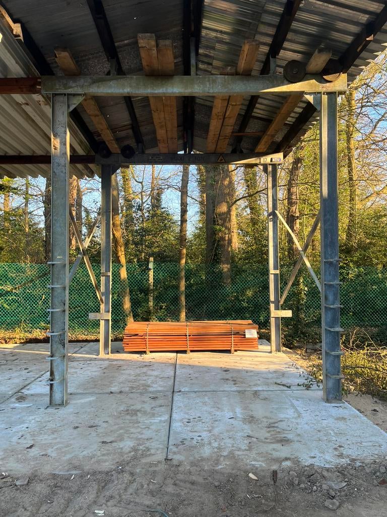 Overkapping in petrels, Tuin en Terras, Ophalen, Zo goed als nieuw